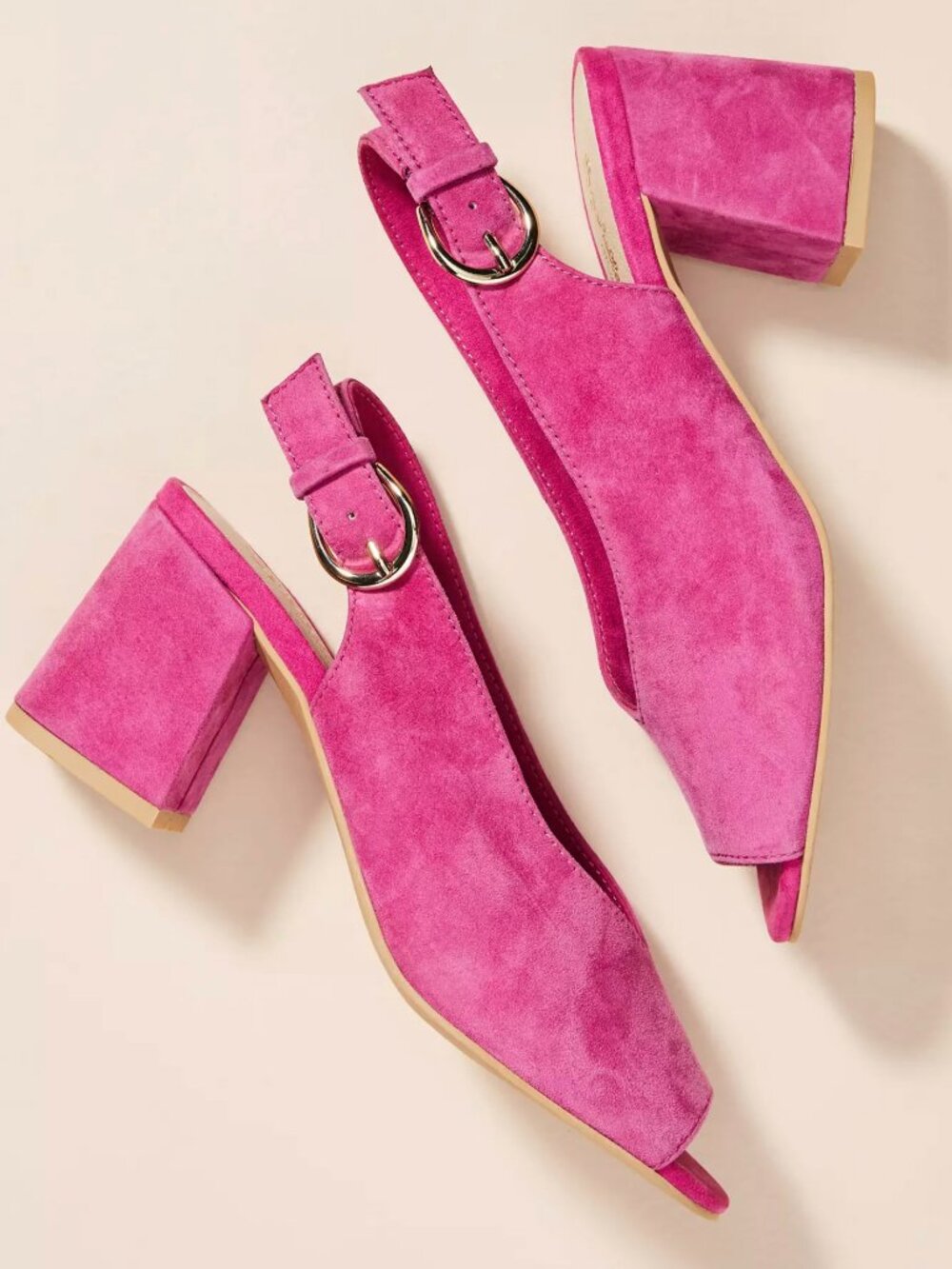 Seychelles Playwright Heeled Suede Slingbacks SZ 8